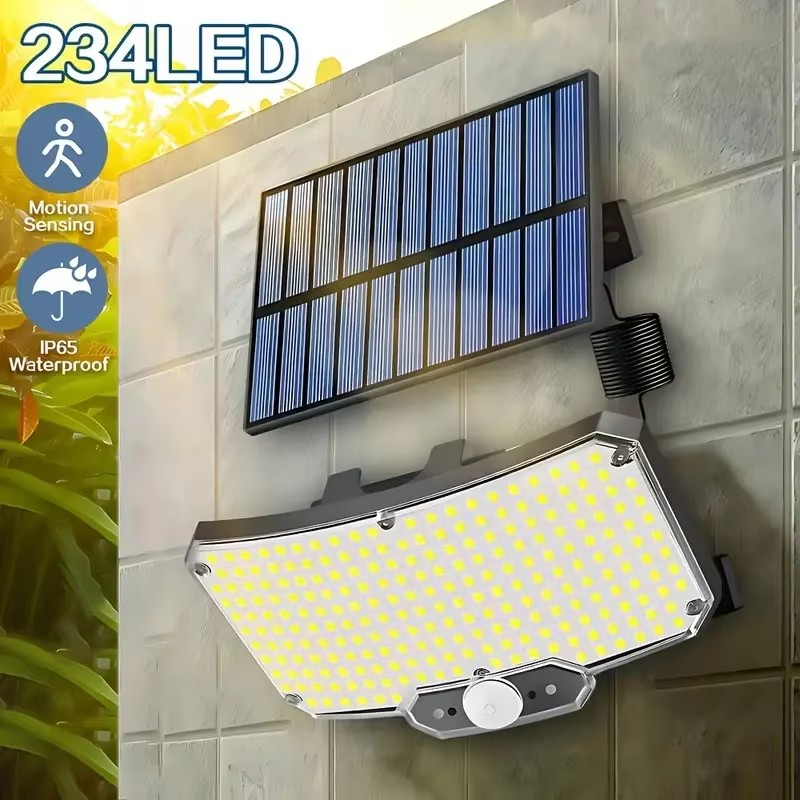 Outdoor Lighting Lamps - 234 LED Solar-Außenleuchten mit Bewegungssensor, superhell,