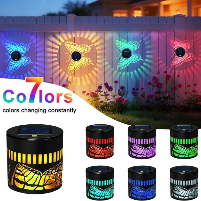 Outdoor Lighting For Fence - Dekorative Solar-Schmetterlingslichter für Garten, Wand, Stufen