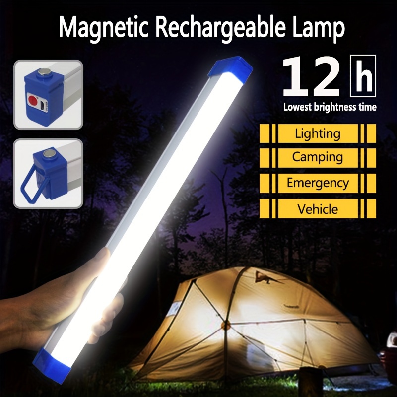 Zinc Outdoor Lighting - Superhelle LED-Taschenlampe, USB wiederaufladbar, Notlicht, Camping,