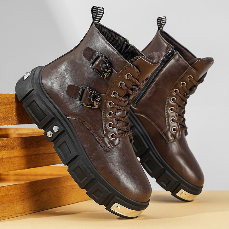 Outdoor Lighting Round - Herrenstiefel im leichten, luxuriösen britischen Stil