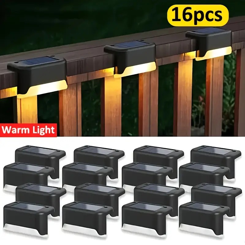 Outdoor Lighting For Fence - 16 Stück Solar-Außenleuchten für Terrassen, Kommerzielle