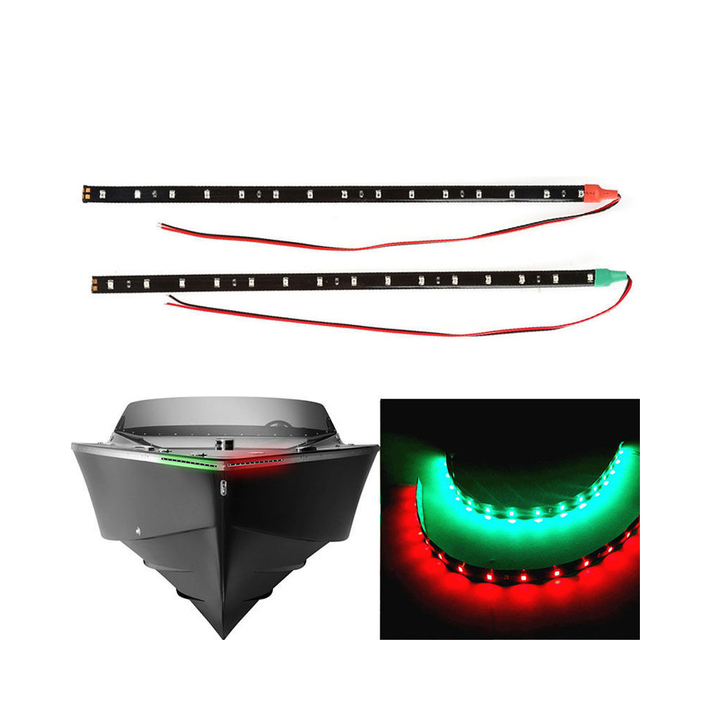 Outdoor Lighting Deck - 2 Stück 12V LED-Lichtleisten, wasserdicht, ROT