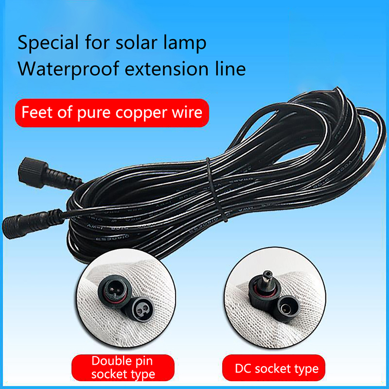 Outdoor Lighting Extension Cord - Universelle tragbare Solarstrahler, 5 m, 10