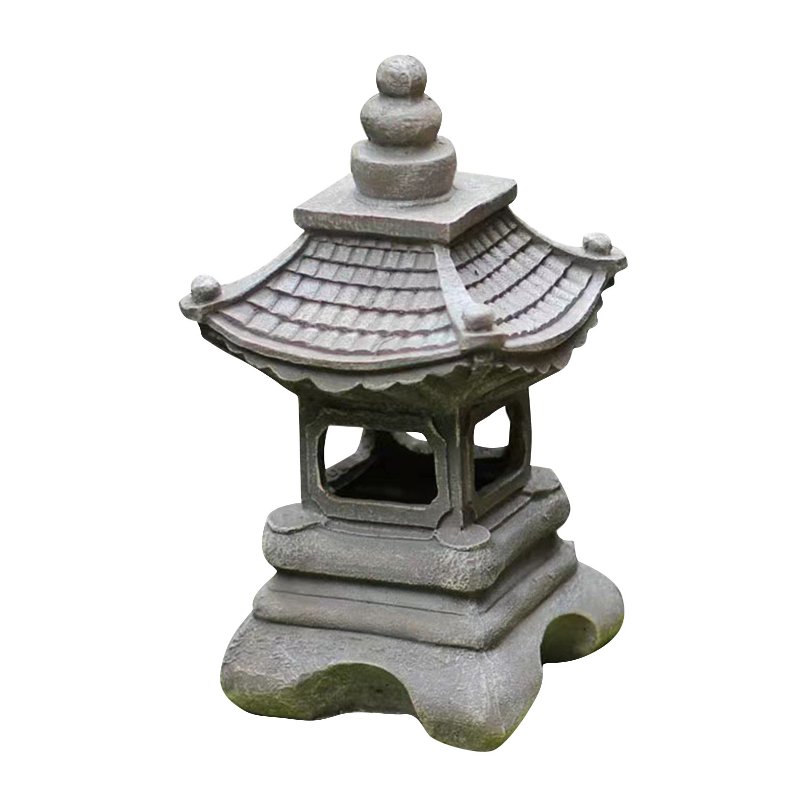 Outdoor Lighting Architectural - Pagodenstatuen für den Außenbereich, solarbetriebene Statue,