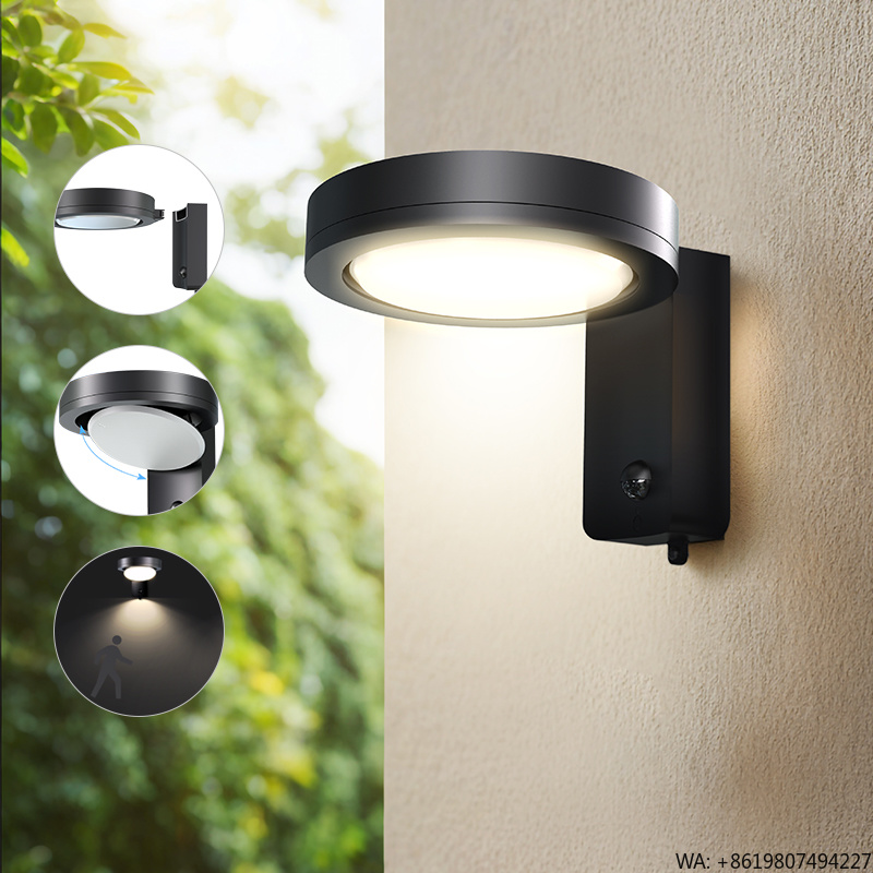 Outdoor Lighting For Fence - SRESKY Solarbetriebene Außenwandleuchten Wasserdichte LED-Wandmontageleuchten für