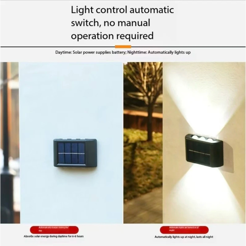 Solar-LED-Außenwandleuchte Was – Outdoor Lighting For Fence Bewertung und Preis