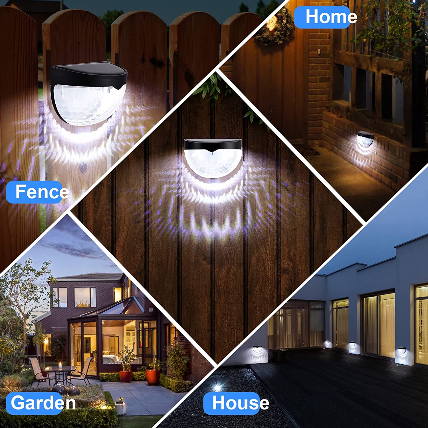 LED Solarleuchte Außenwandlamp – Outdoor Lighting For Fence Bewertung und Preis
