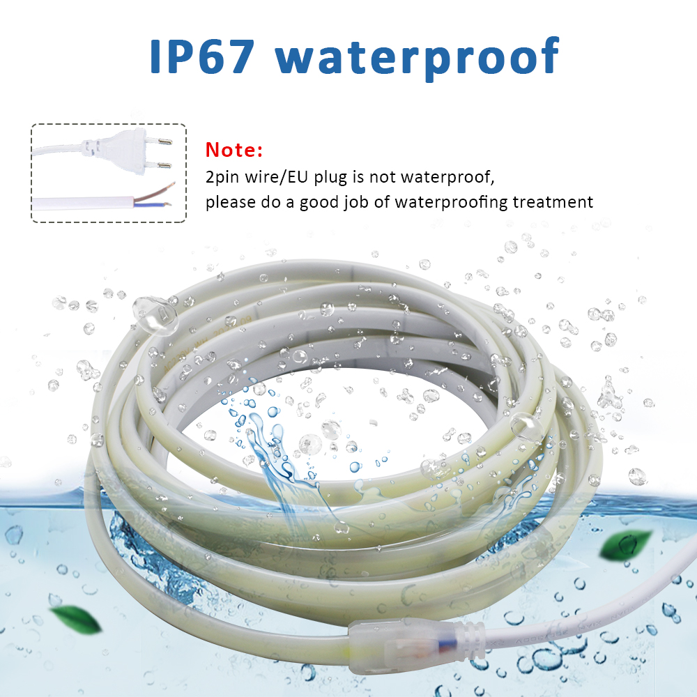 220V IP67 Wasserdichte COB Led – Outdoor Lighting Extension Cord Bewertung und Preis