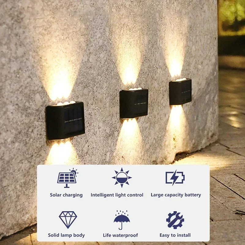 LED Solarleuchte für Außen, Wa – Outdoor Lighting Lamps Bewertung und Preis