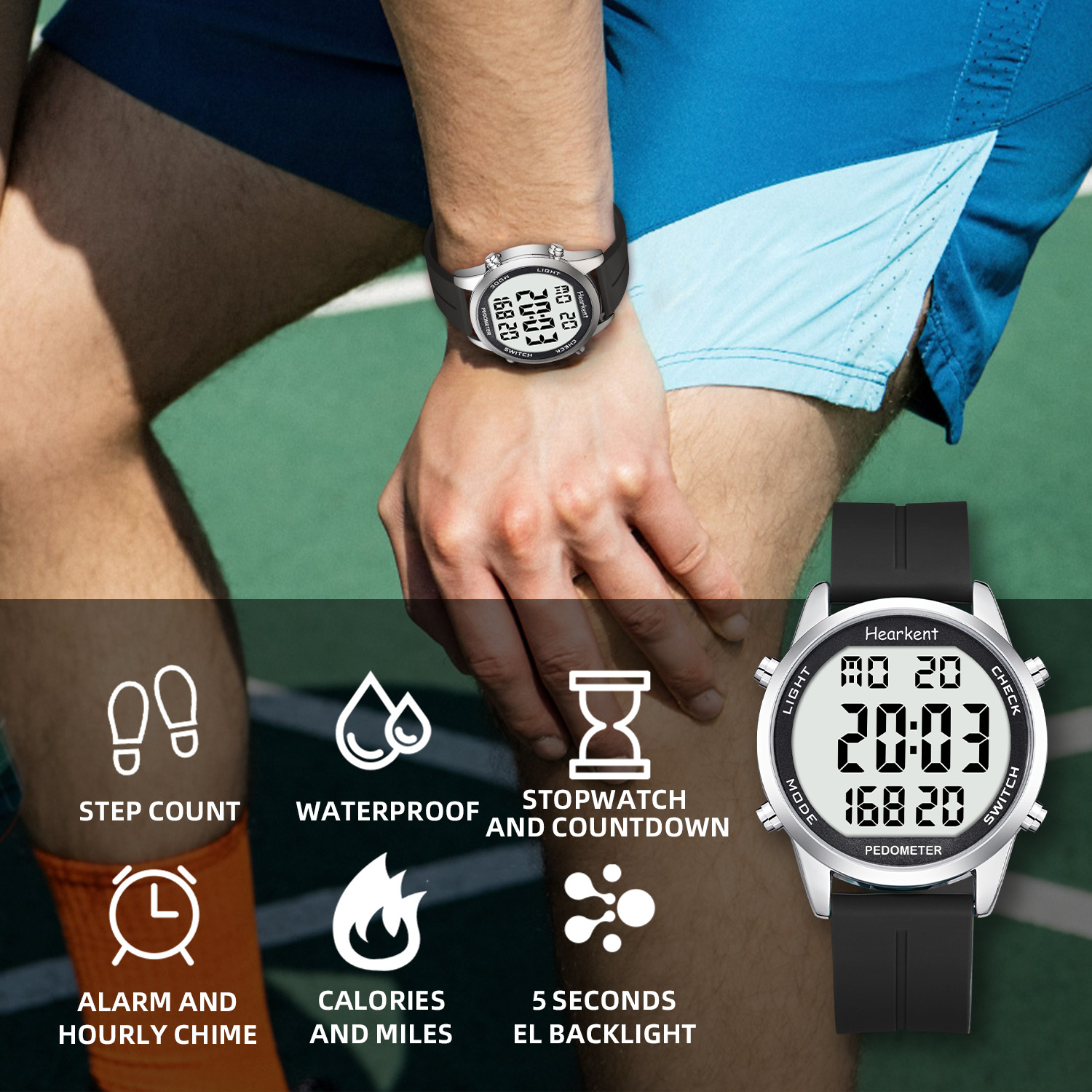 Hearkent Schrittzähler-Uhr für – Outdoor Lighting Deck Bewertung und Preis