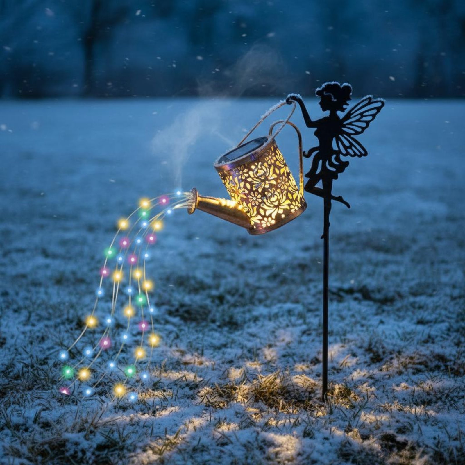 Solarbetriebene Feengießkanne  – Outdoor Lighting Patio Bewertung und Preis