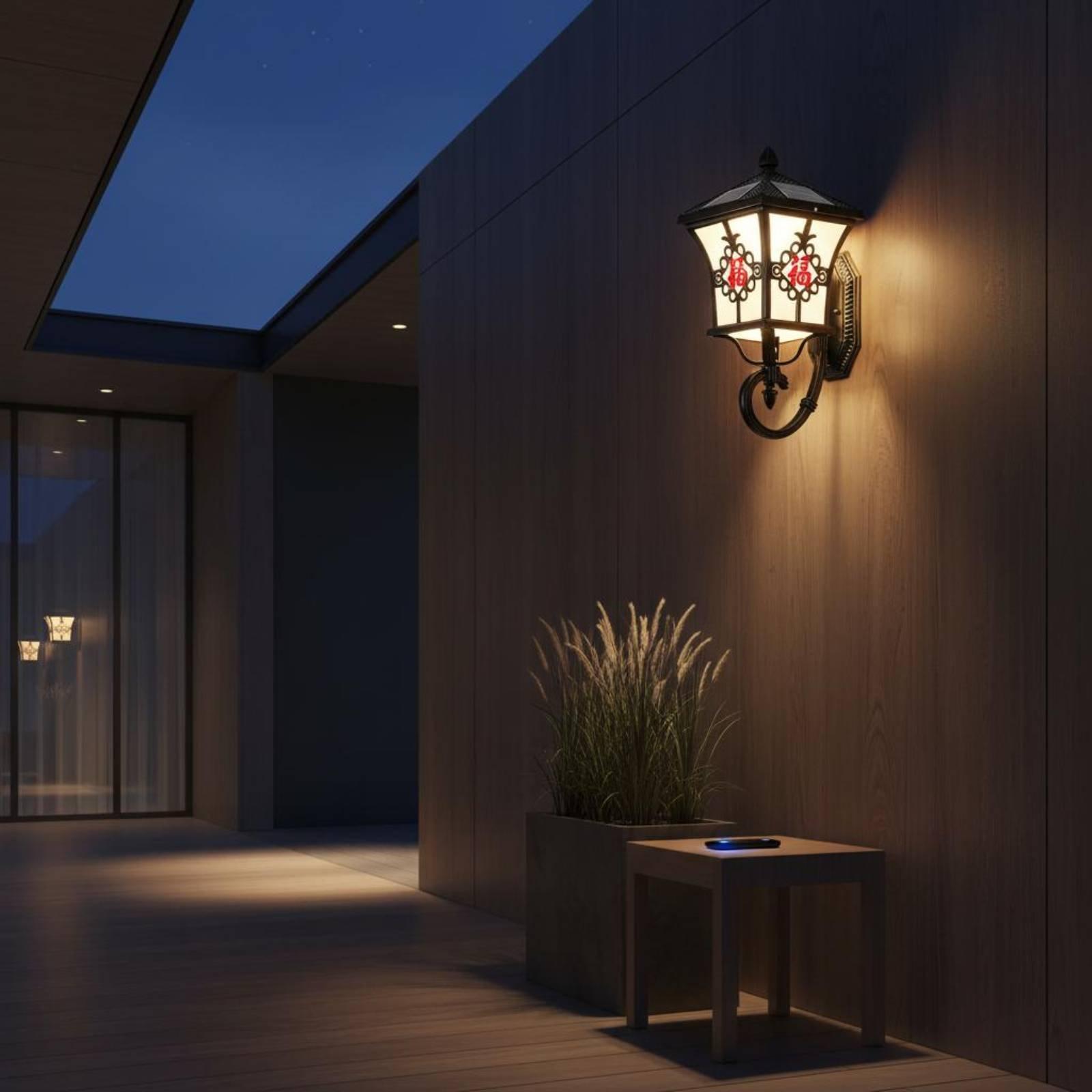 Solar-LED-Außenwandleuchte Ele – Outdoor Lighting Patio Bewertung und Preis