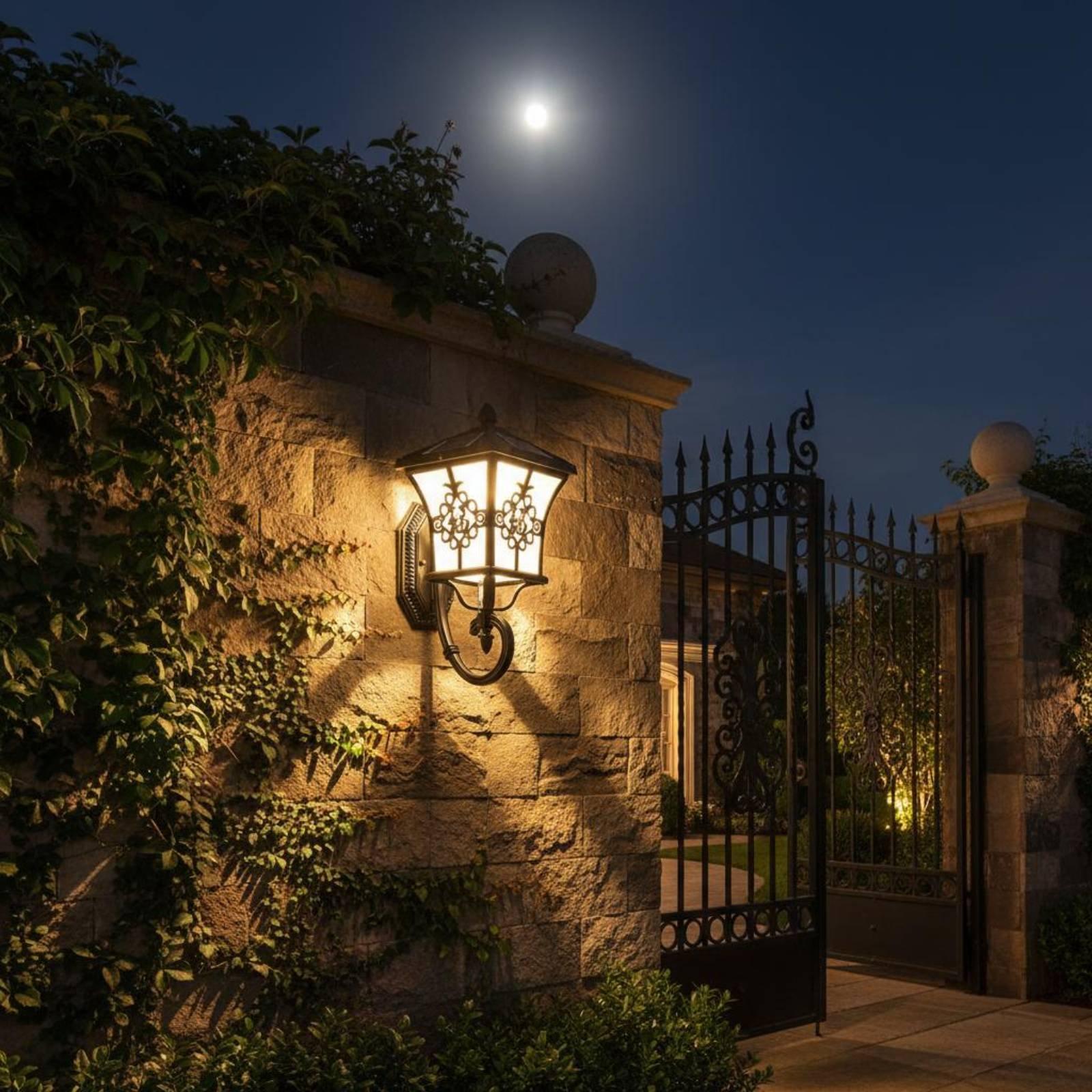 Solar-LED-Außenwandleuchte Ele – Outdoor Lighting Patio Bewertung und Preis