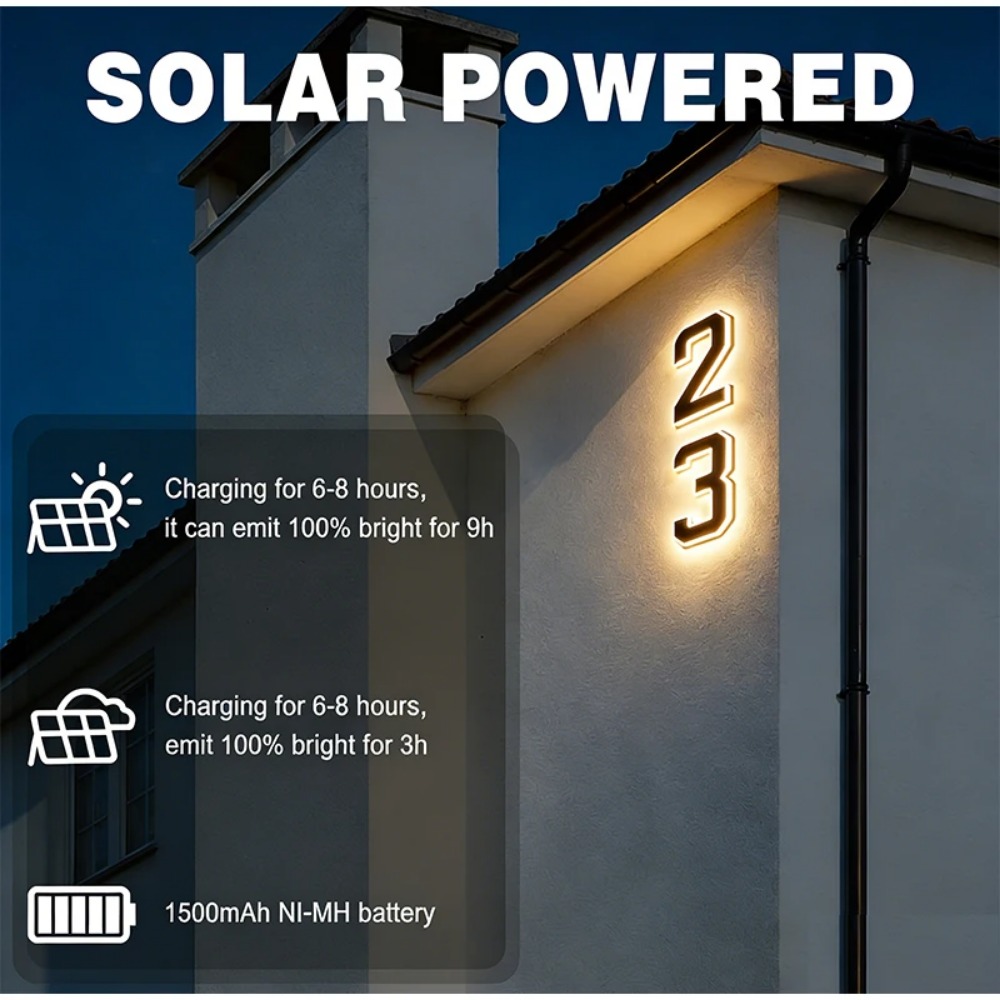 Neue LED Solar-Hausnummernleuc – Outdoor Lighting Architectural Bewertung und Preis
