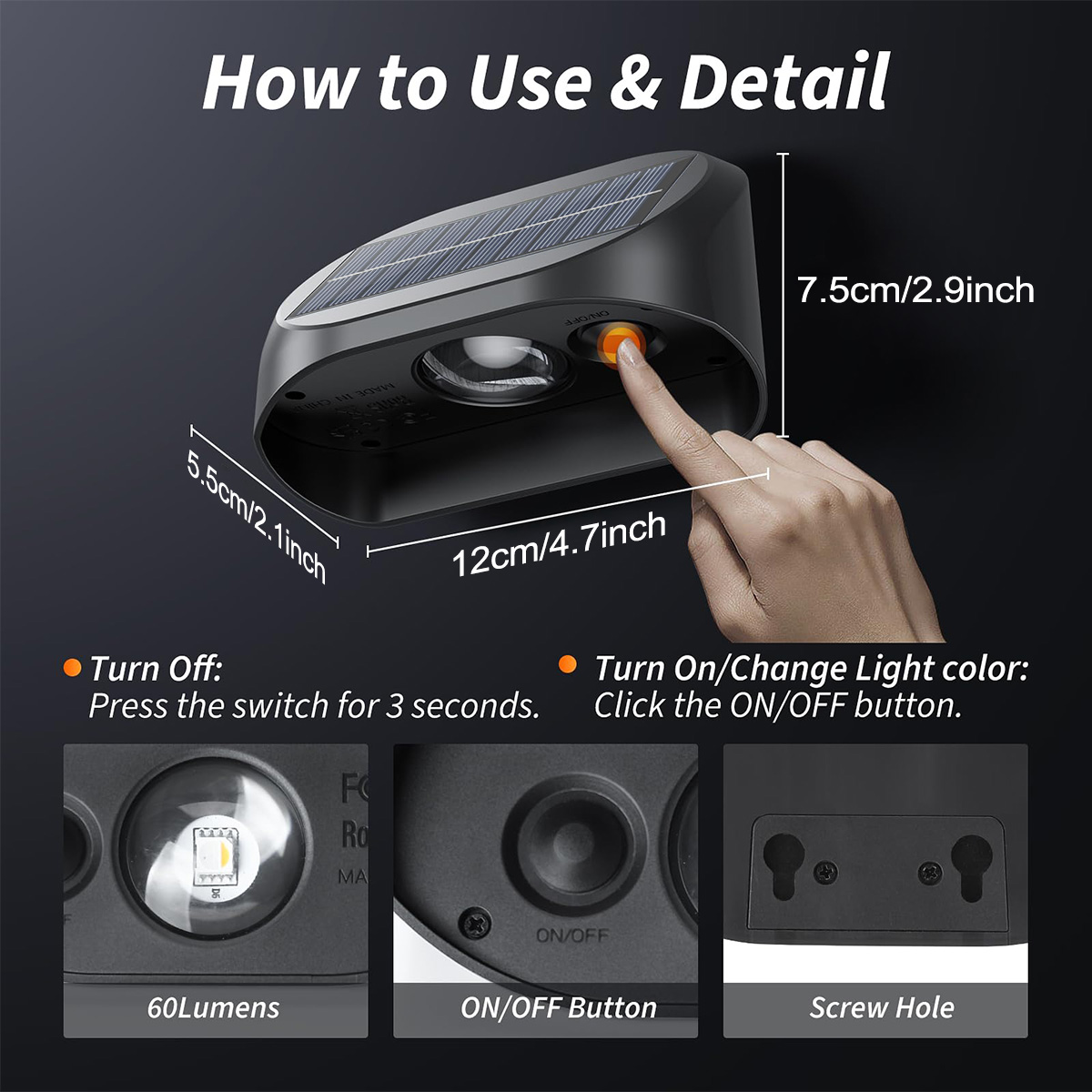 Solar Wand leuchte Solar Zaun  – Outdoor Lighting Deck Bewertung und Preis