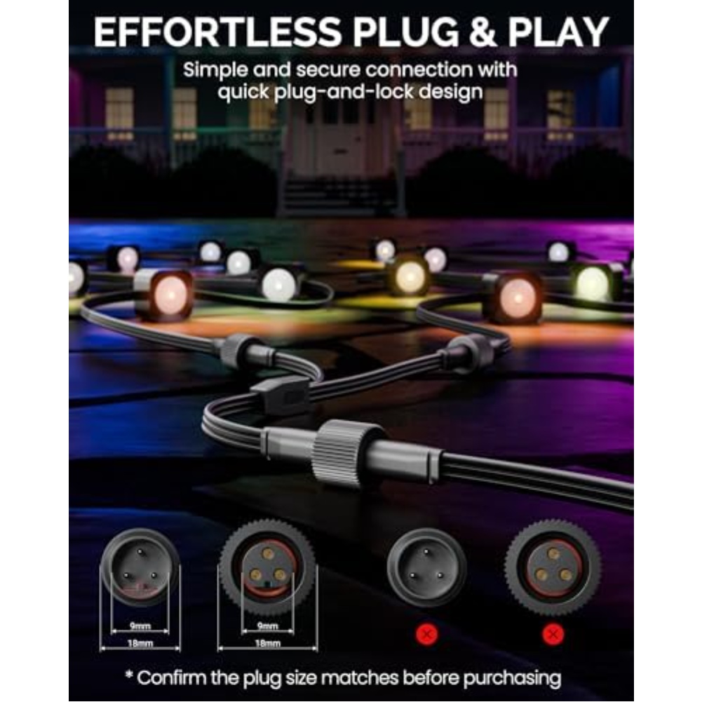 Wasserdichtes Y-förmiges Netzt – Outdoor Lighting Extension Cord Bewertung und Preis