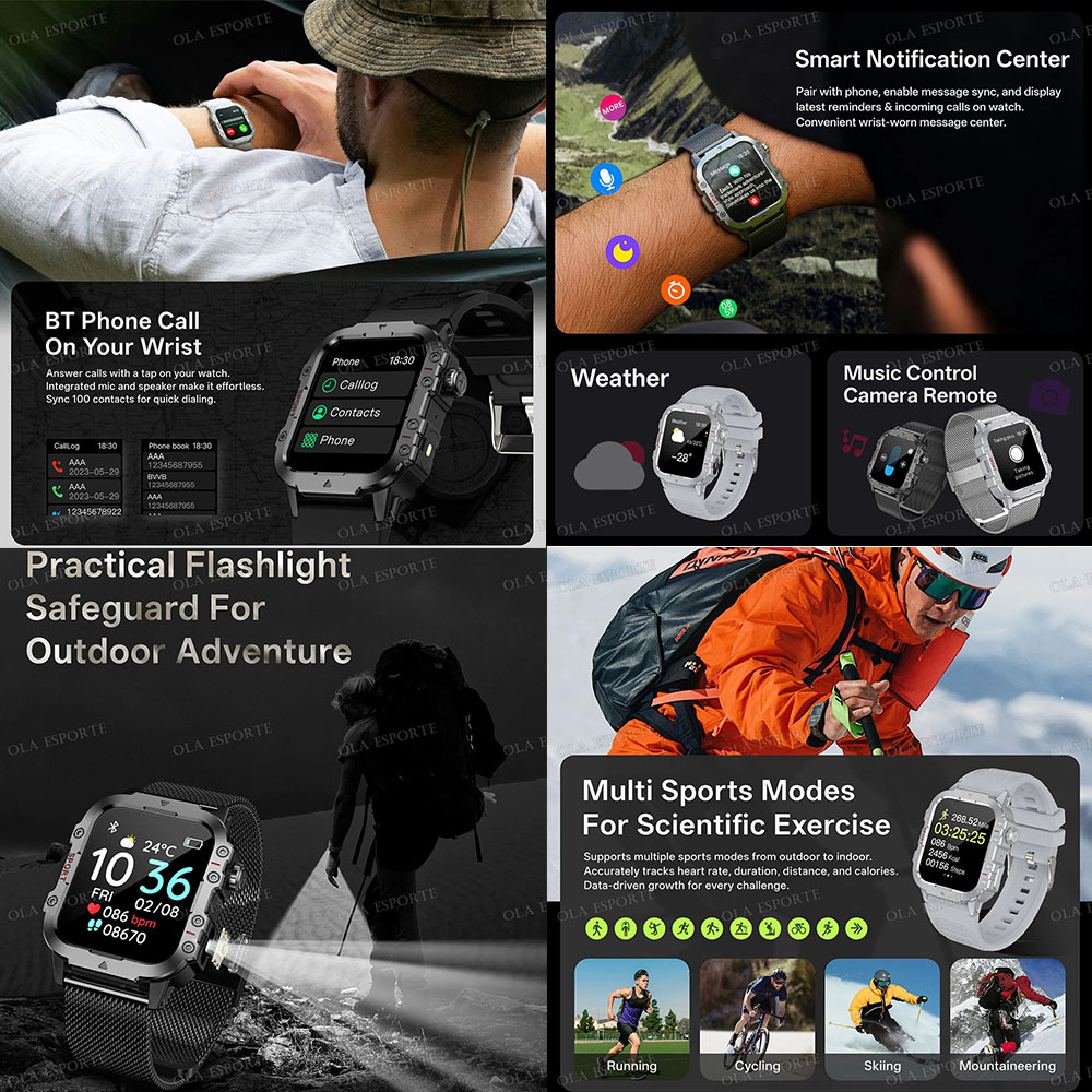 Militärische Outdoor-Smartwatc – Outdoor Lighting Track Bewertung und Preis