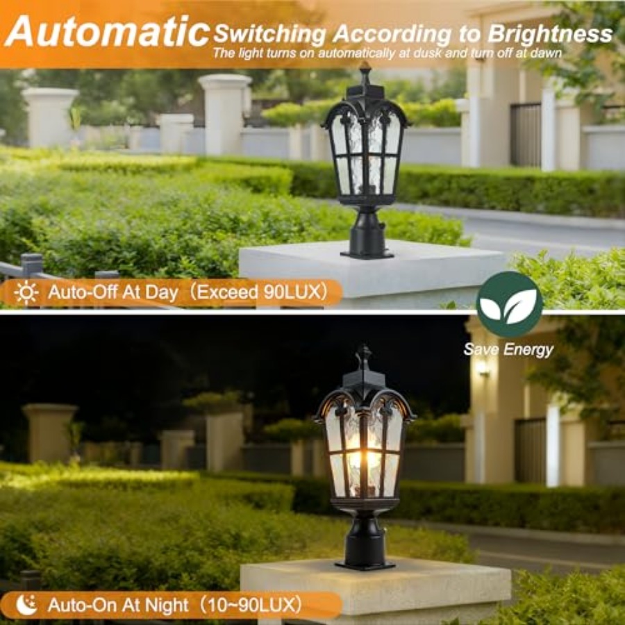 Sensor-Außenpfostenleuchten, w – Outdoor Lighting Lamps Bewertung und Preis