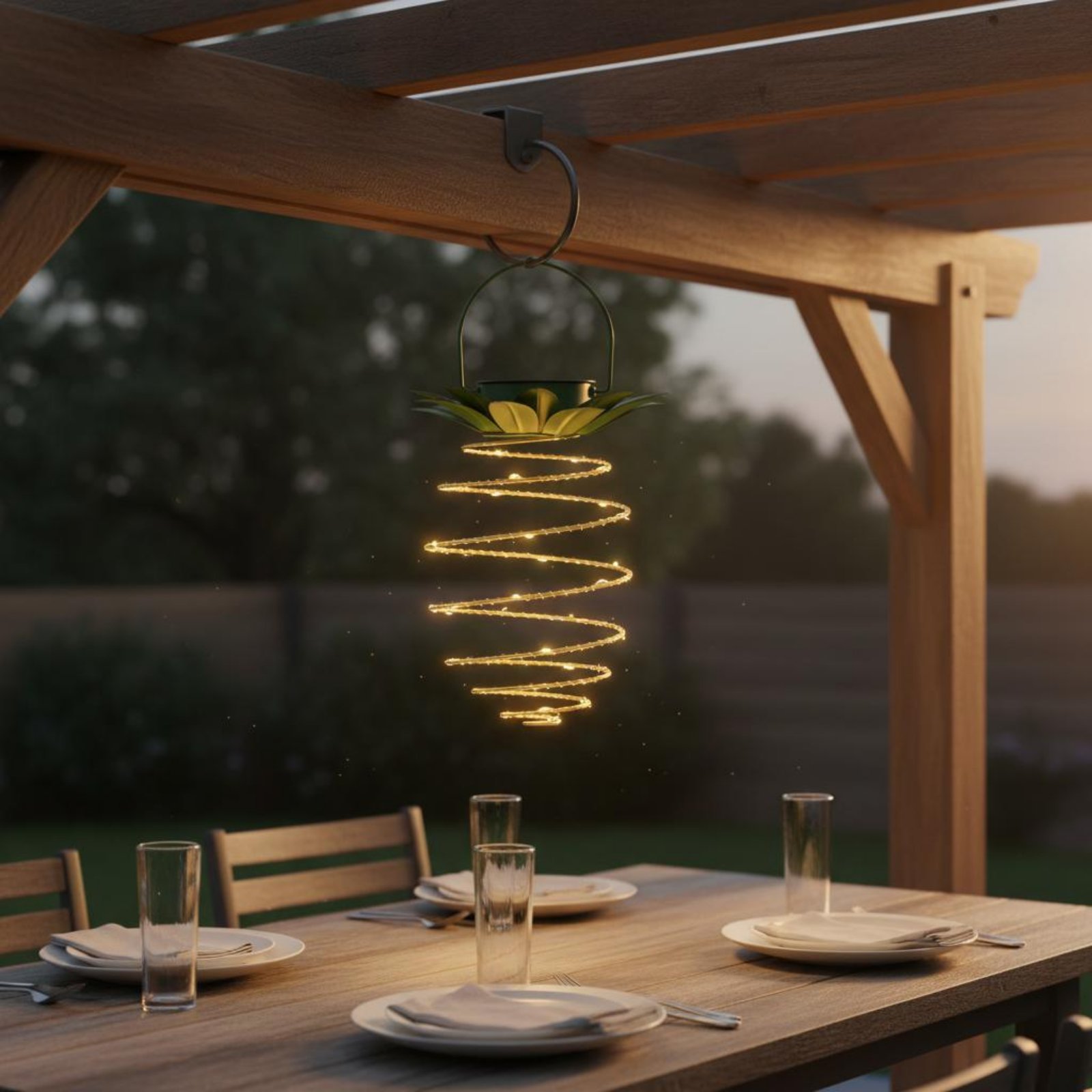 2 Stück Solar-Ananas-Lampe, wa – Outdoor Lighting Patio Bewertung und Preis