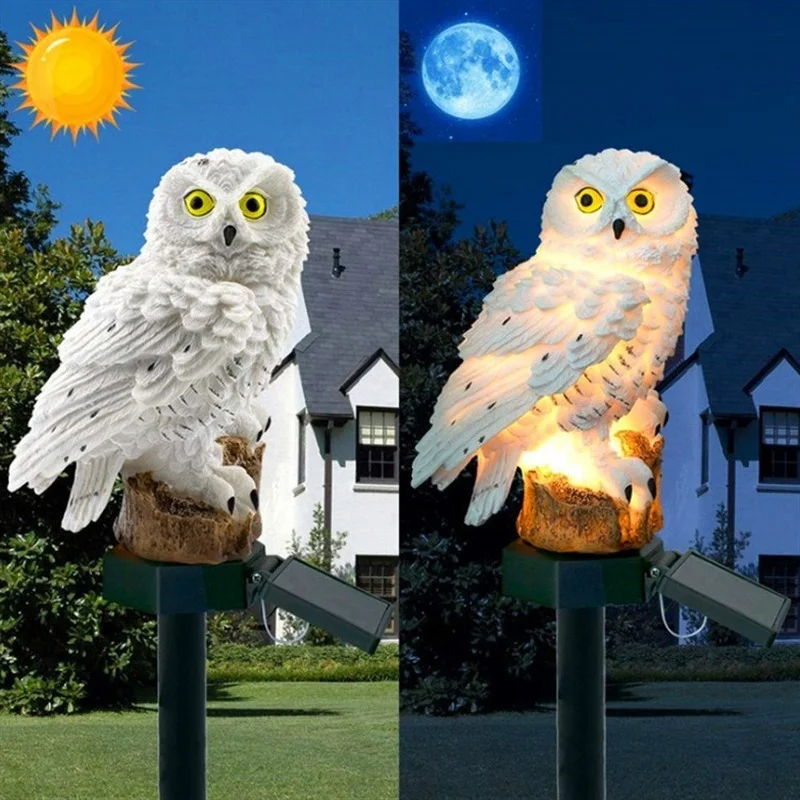 Solar-Eulen-Statue Gartenleuch – Zinc Outdoor Lighting Bewertung und Preis