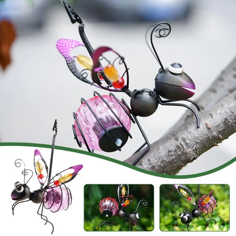 Solarbetriebene Insektenstatue – Outdoor Lighting For Fence Bewertung und Preis