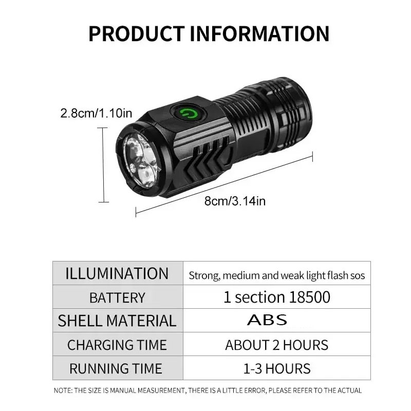 Mini-3LED-Taschenlampe mit Sti – Outdoor Lighting Ideas Bewertung und Preis