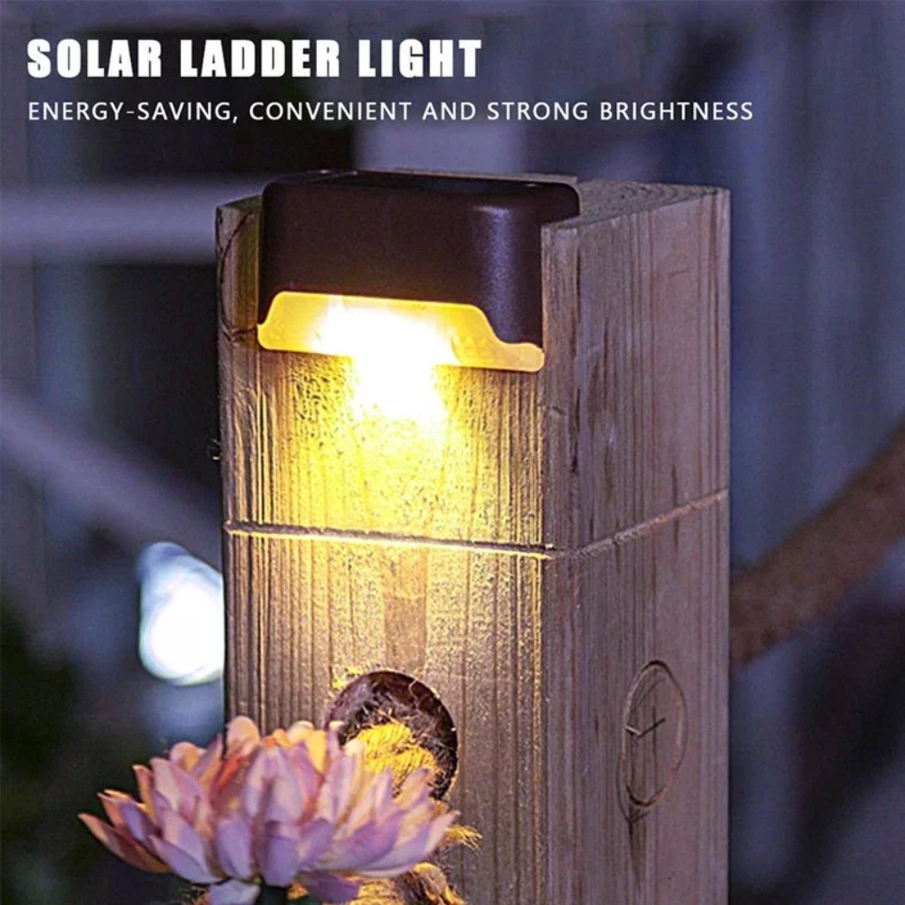 Warmweiße LED-Solar-Stufenleuc – Outdoor Lighting For Fence Bewertung und Preis