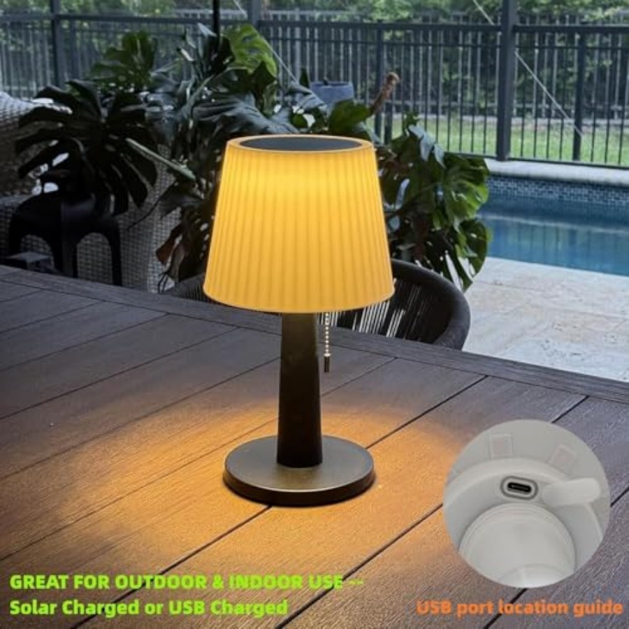 Solar-Tischlampen für draußen  – Outdoor Lighting Lamps Bewertung und Preis