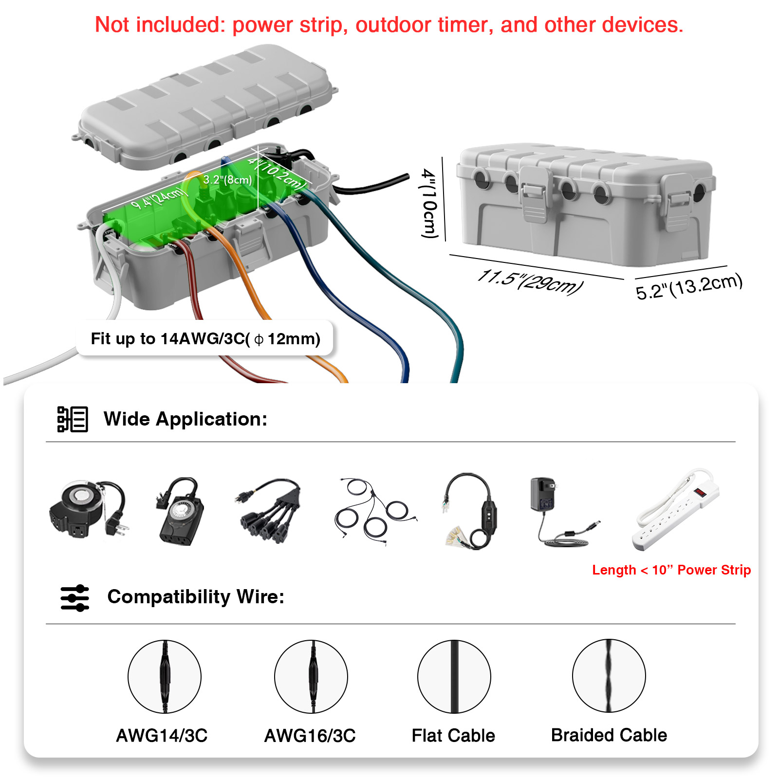 IP54 Wasserdichte Verlängerung – Outdoor Lighting Extension Cord Bewertung und Preis