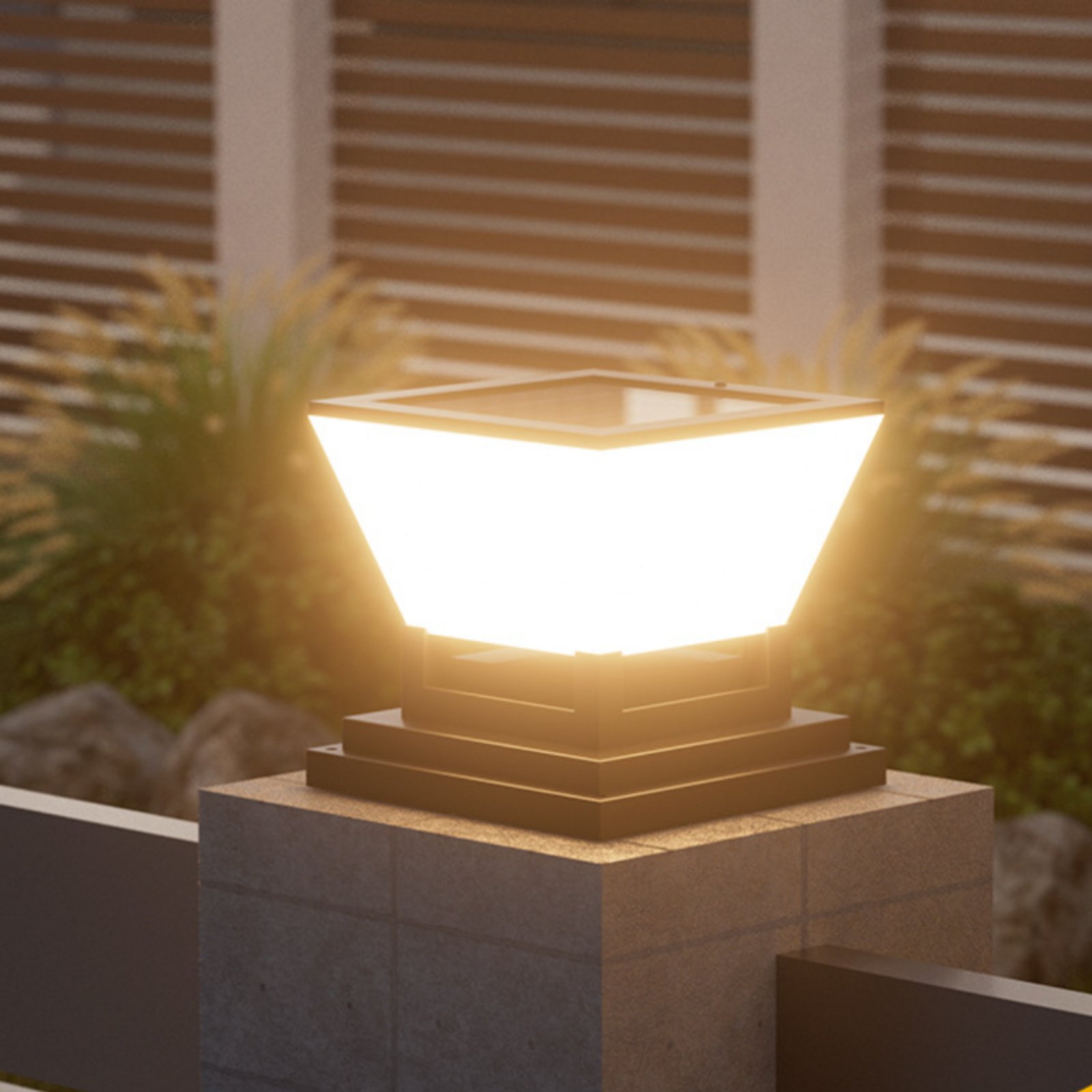 Solar-Pfostenleuchte, wasserab – Outdoor Lighting For Fence Bewertung und Preis