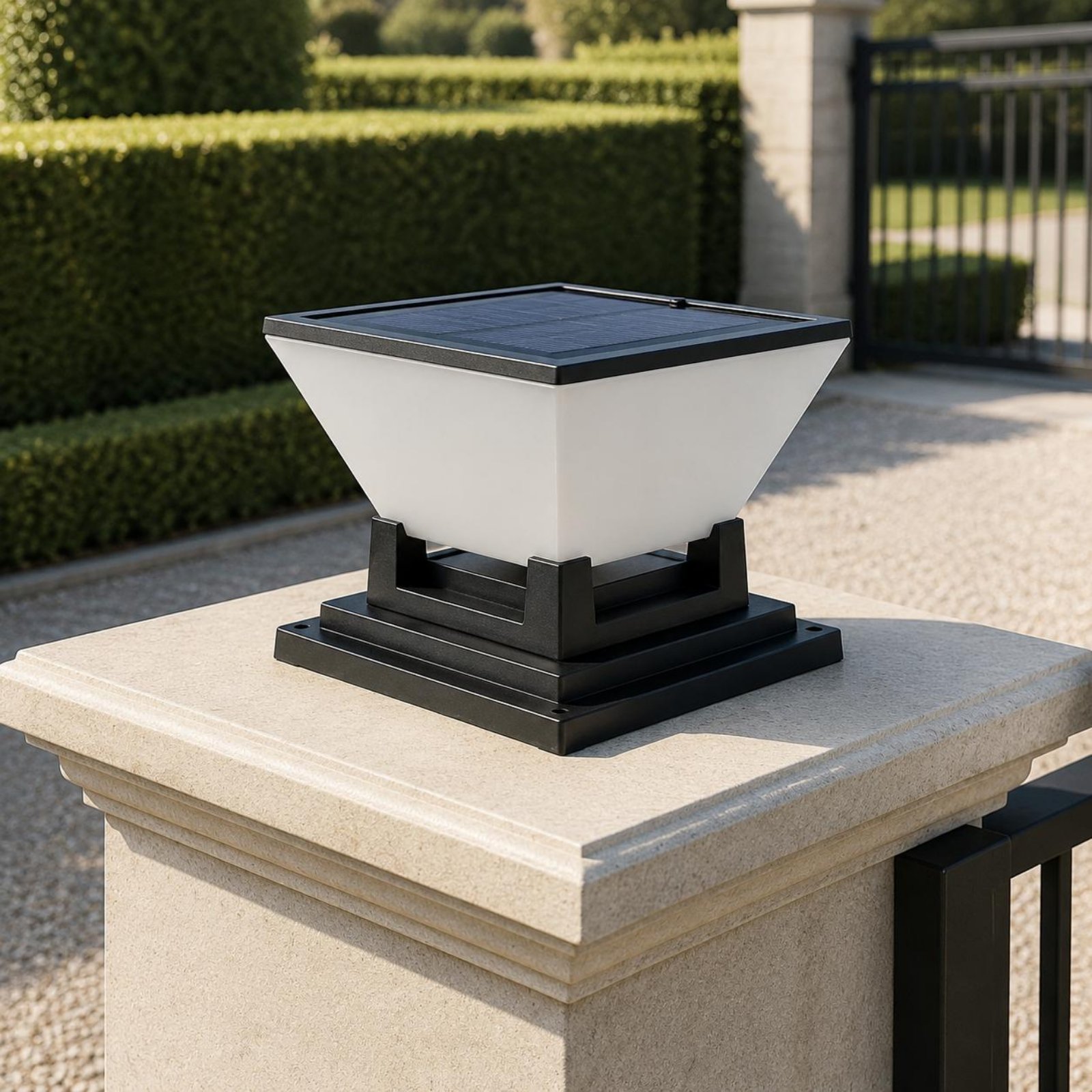 Solar-Pfostenleuchte, wasserab – Outdoor Lighting For Fence Bewertung und Preis
